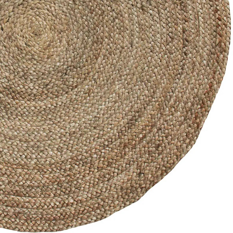 Natural Jute 80cm Round Rug