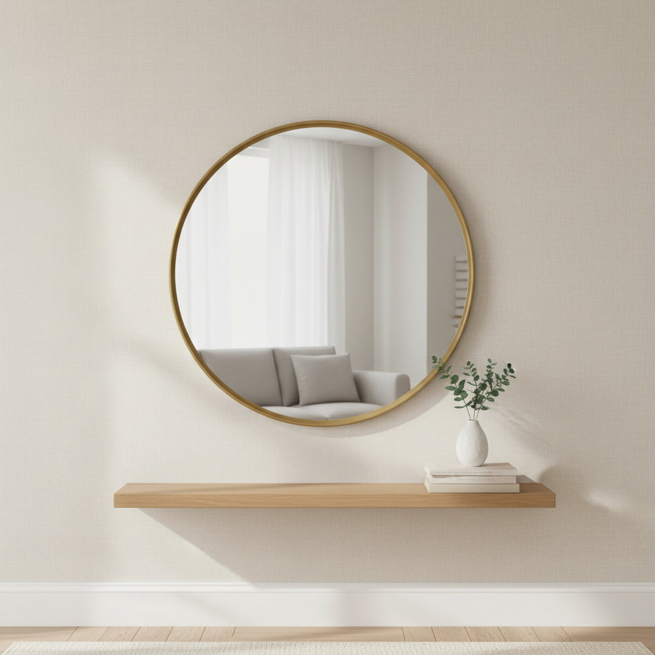 Urban Style Reflections Round Mirror | 80cm x 80cm