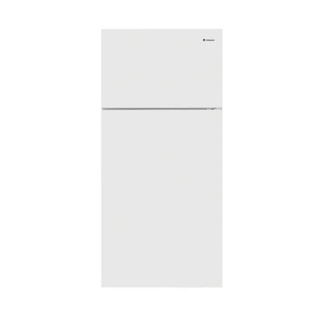 White refrigerator on a white background