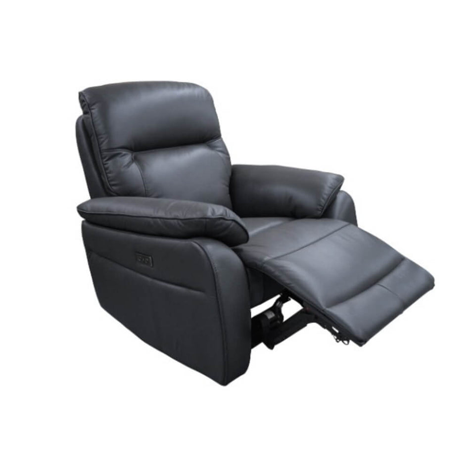 Auburn Leather Electric Recliner