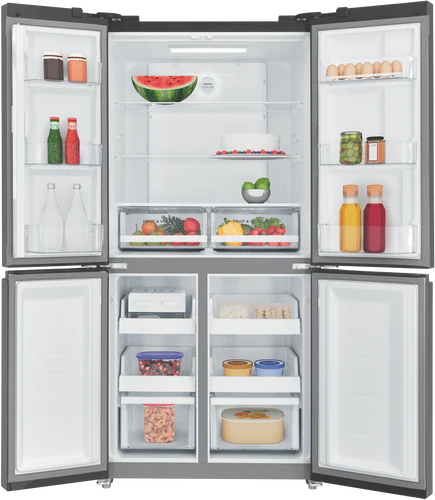 Westinghouse 496L French Quad Door Fridge - Matte Charcoal Black