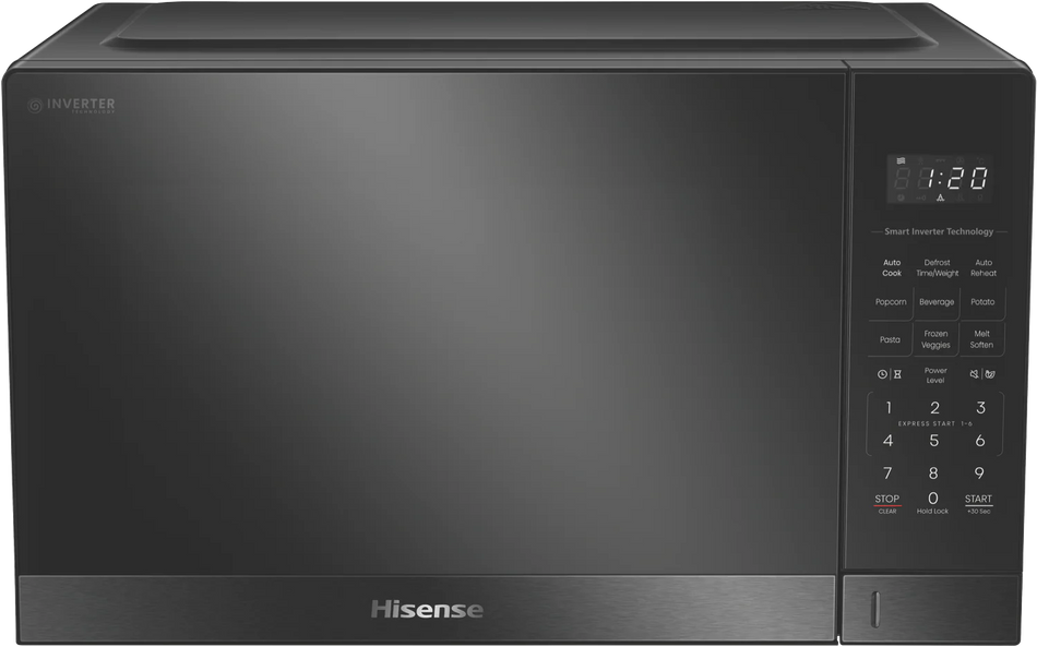 Hisense 42L 1100W Inverter Microwave Dark Stainless Steel
