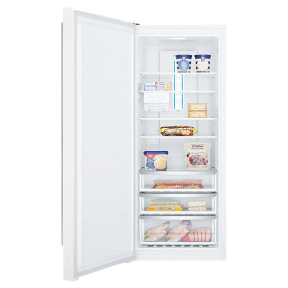 Westinghouse 388L Upright Freezer Left Hinge - White