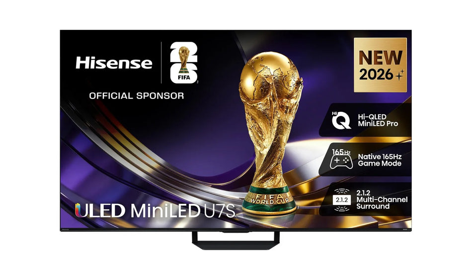 Hisense 55" U7SAU Mini LED Hi-QLED 4K Smart AI TV (2026)