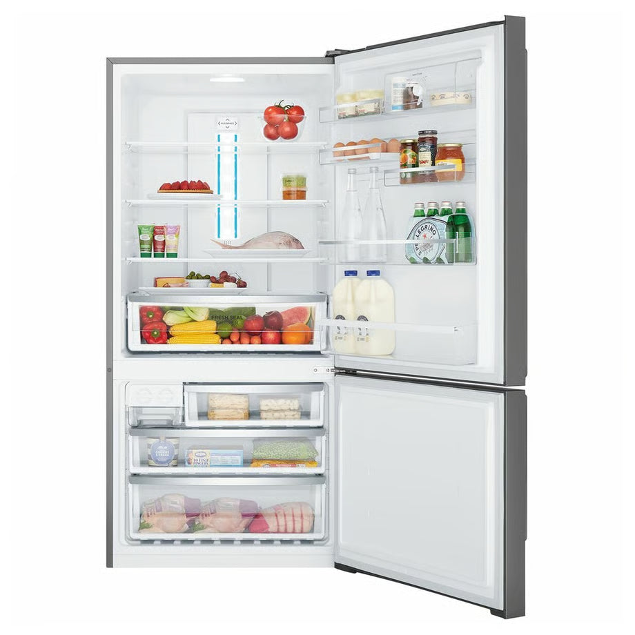 Westinghouse 496L Bottom Mount Fridge Right Hinge - Dark Stainless Steel