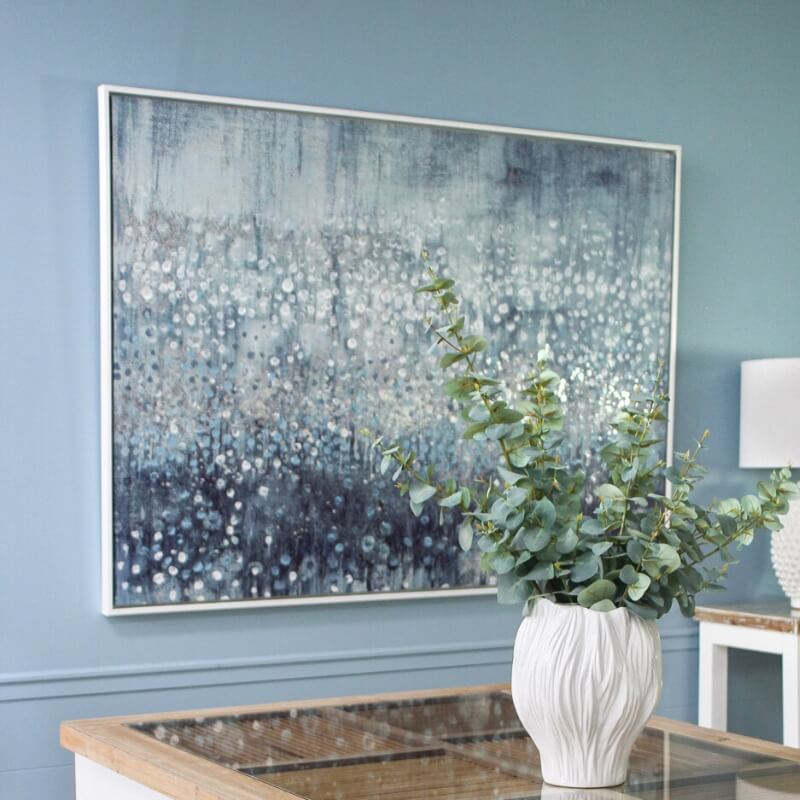 Framed Canvas Calming Rain