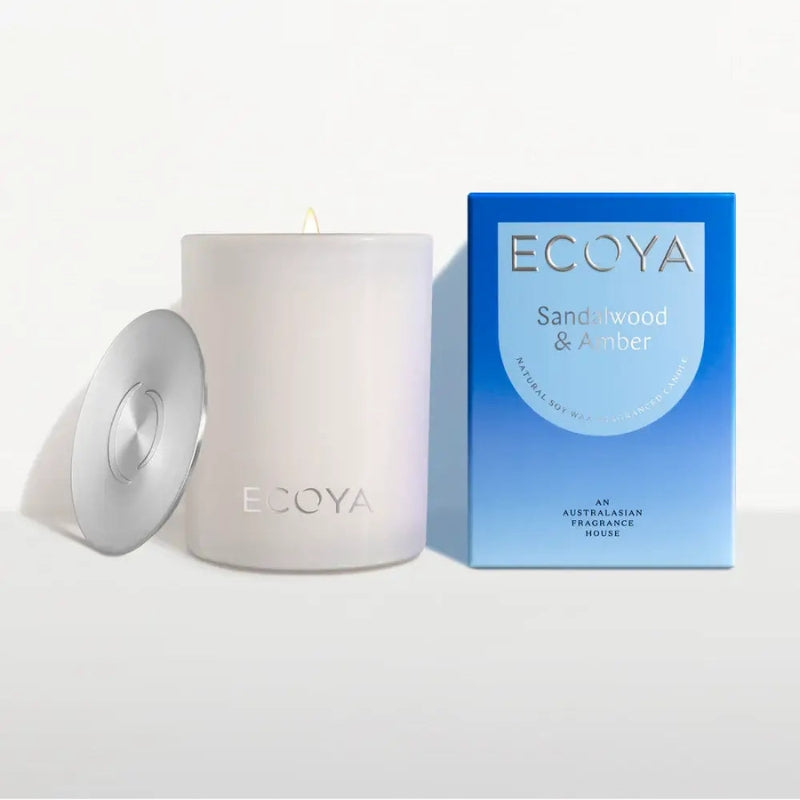 Ecoya Madison Candle (400G) Sandalwood & Amber
