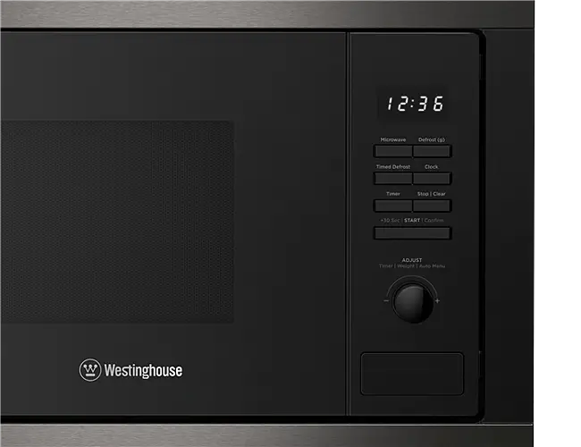 Westinghouse 600mm 25L Built-in Microwave - Dark Stainless Steel