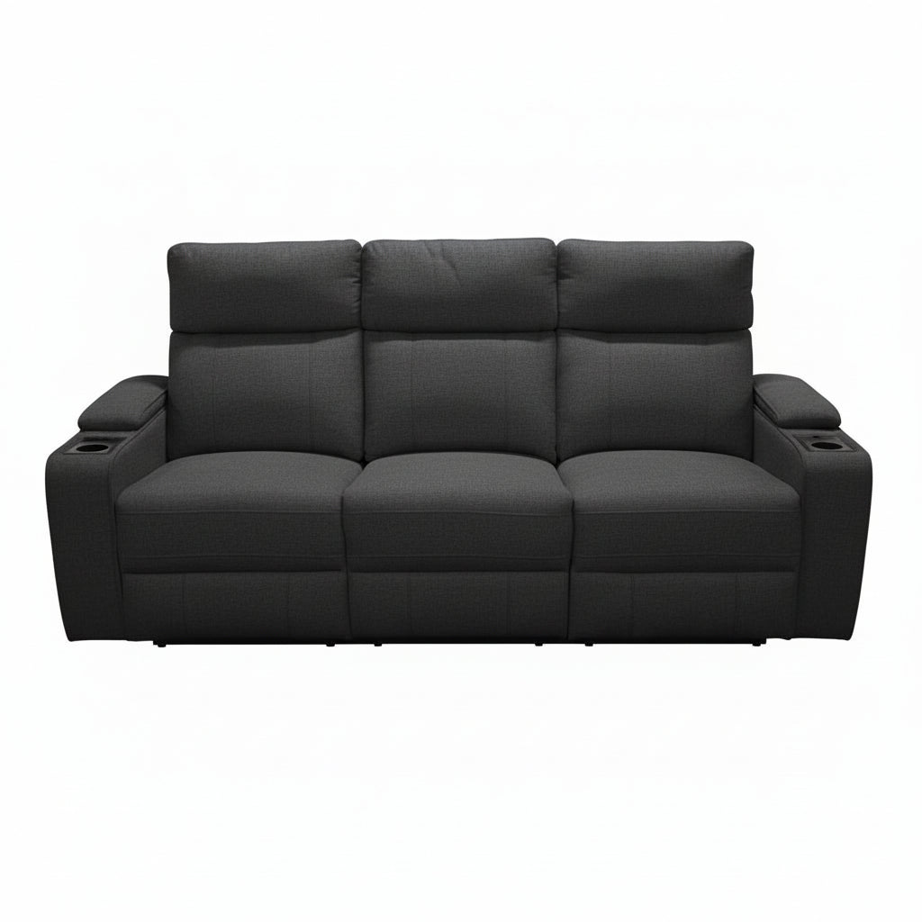 Marlon front angle electric lounge, with cup holders