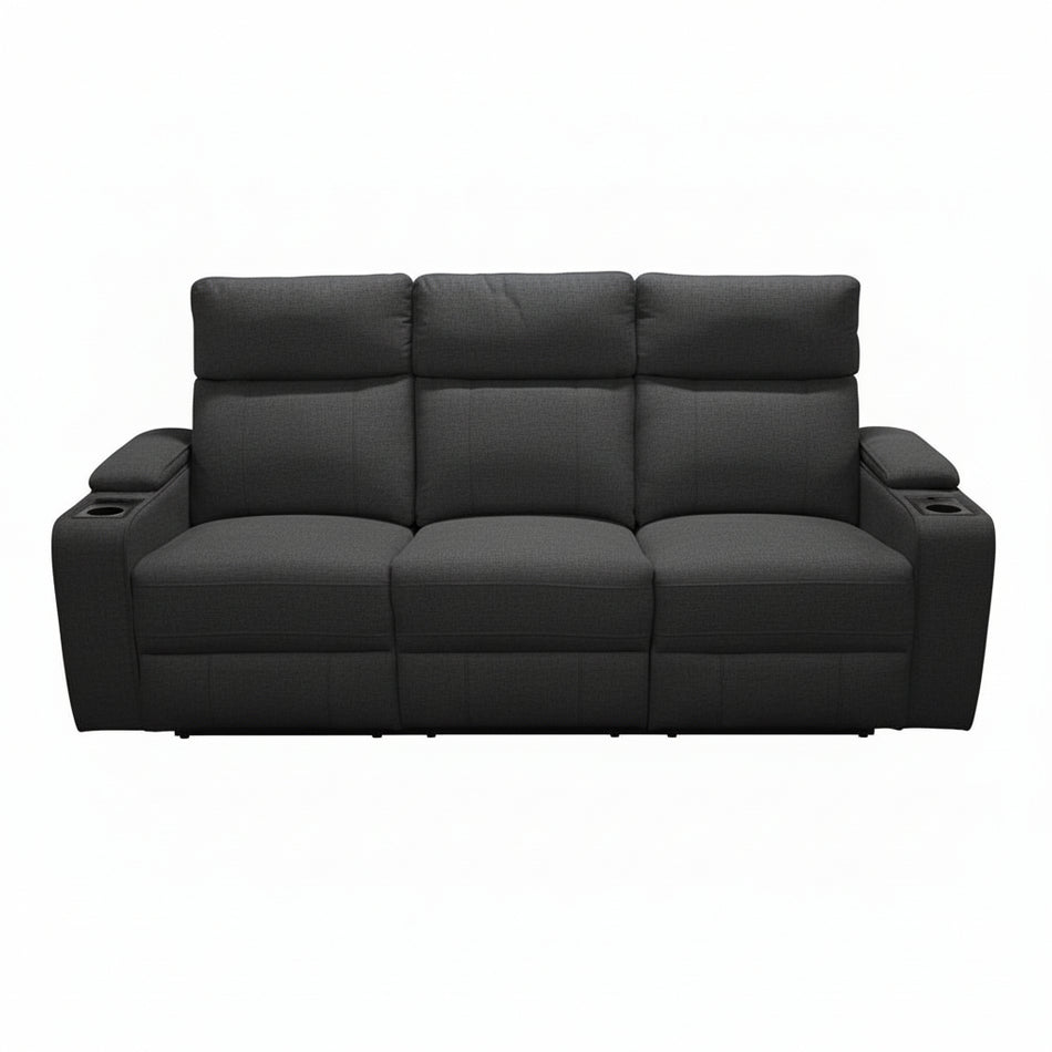 Marlon front angle electric lounge, with cup holders