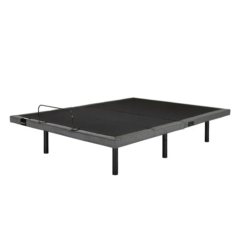 Black ping pong table on a white background