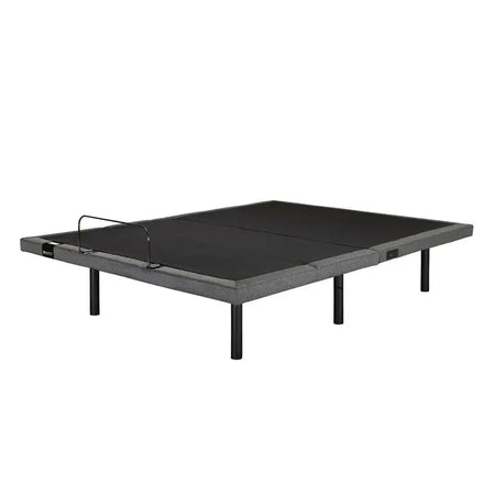 Black ping pong table on a white background