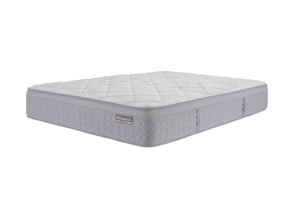Gray mattress on a white background