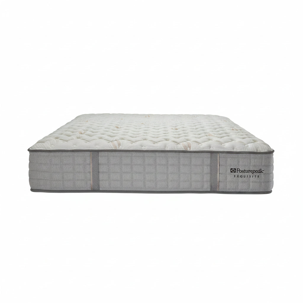 Mattress with 'Restonic' branding on a white background
