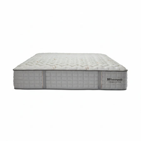Mattress with 'Restonic' branding on a white background