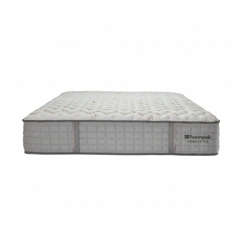 Mattress with 'Restonic' branding on a white background