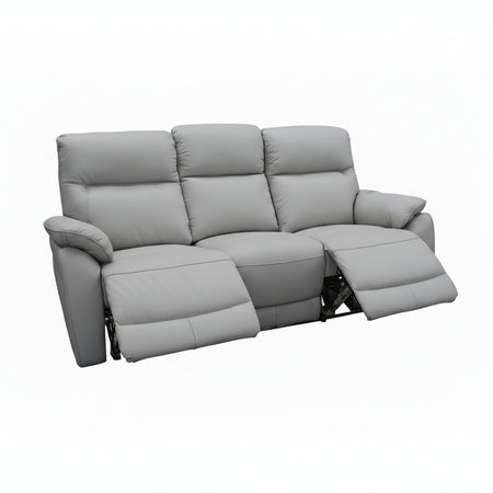 Silver auburn 3 seat electric recliner