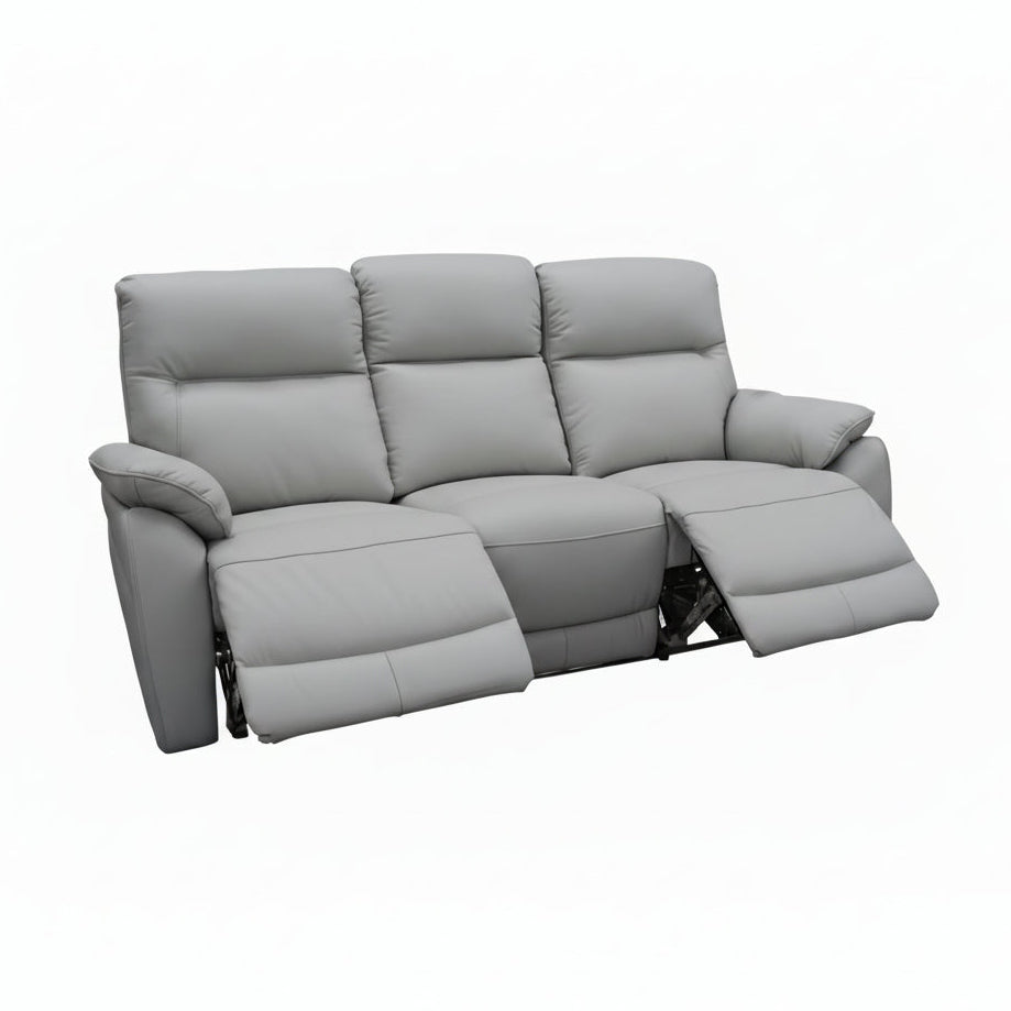 Silver auburn 3 seat electric recliner