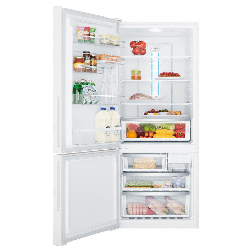 Westinghouse 425L Left Hinge Bottom Mount Fridge - White
