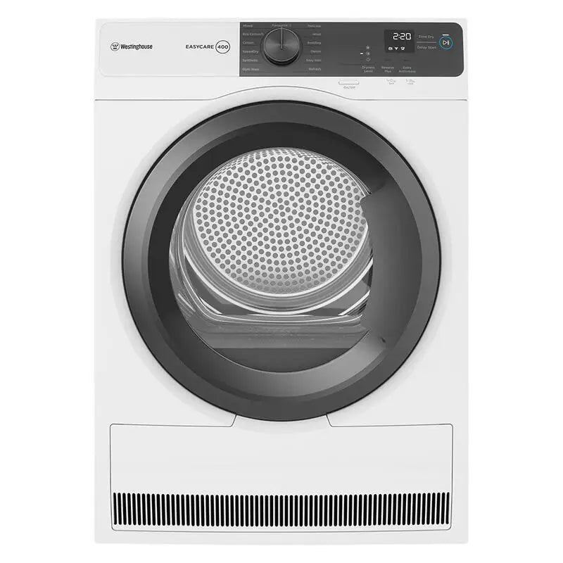 Westinghouse 7kg Heat Pump Condenser Dryer - White (EasyCare 400)