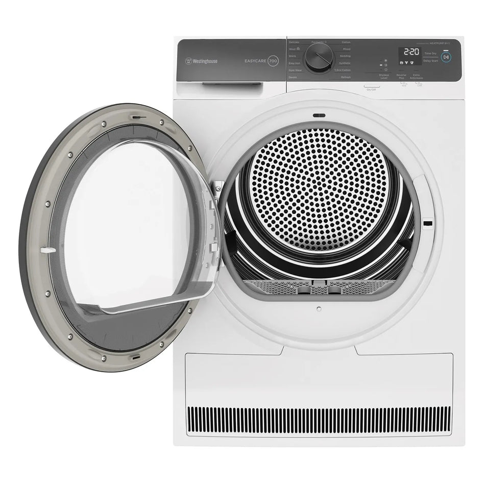 Westinghouse 9kg Heat Pump Condenser Dryer - White (EasyCare 700)