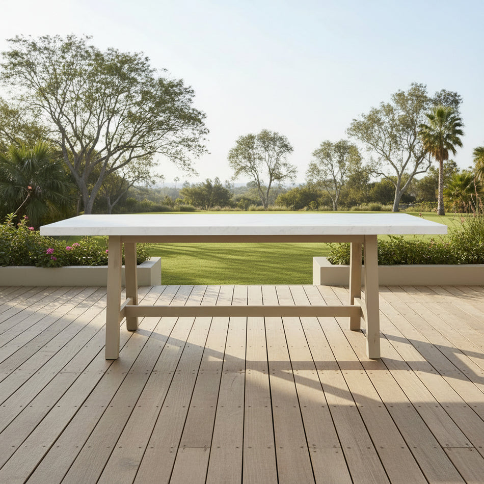 Ashen Terrazzo Table