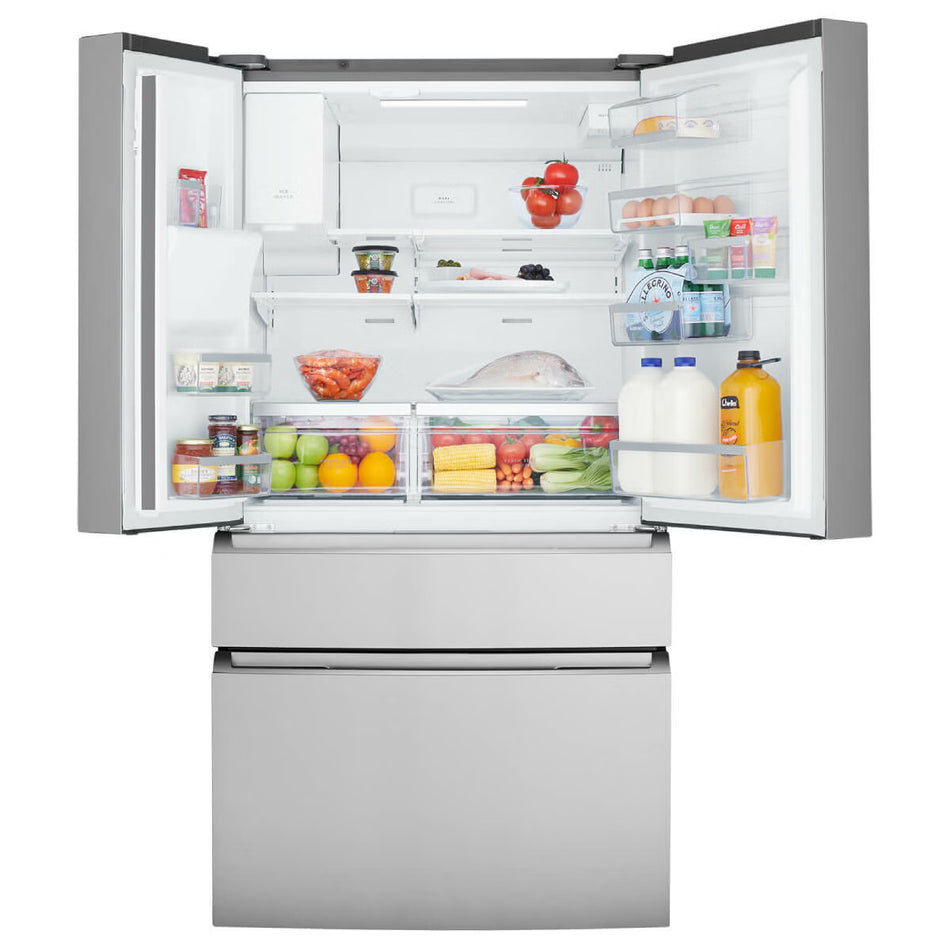 Westinghouse 609L French Fridge Freezer with Ice & Water Dispenser - Stainless Steel