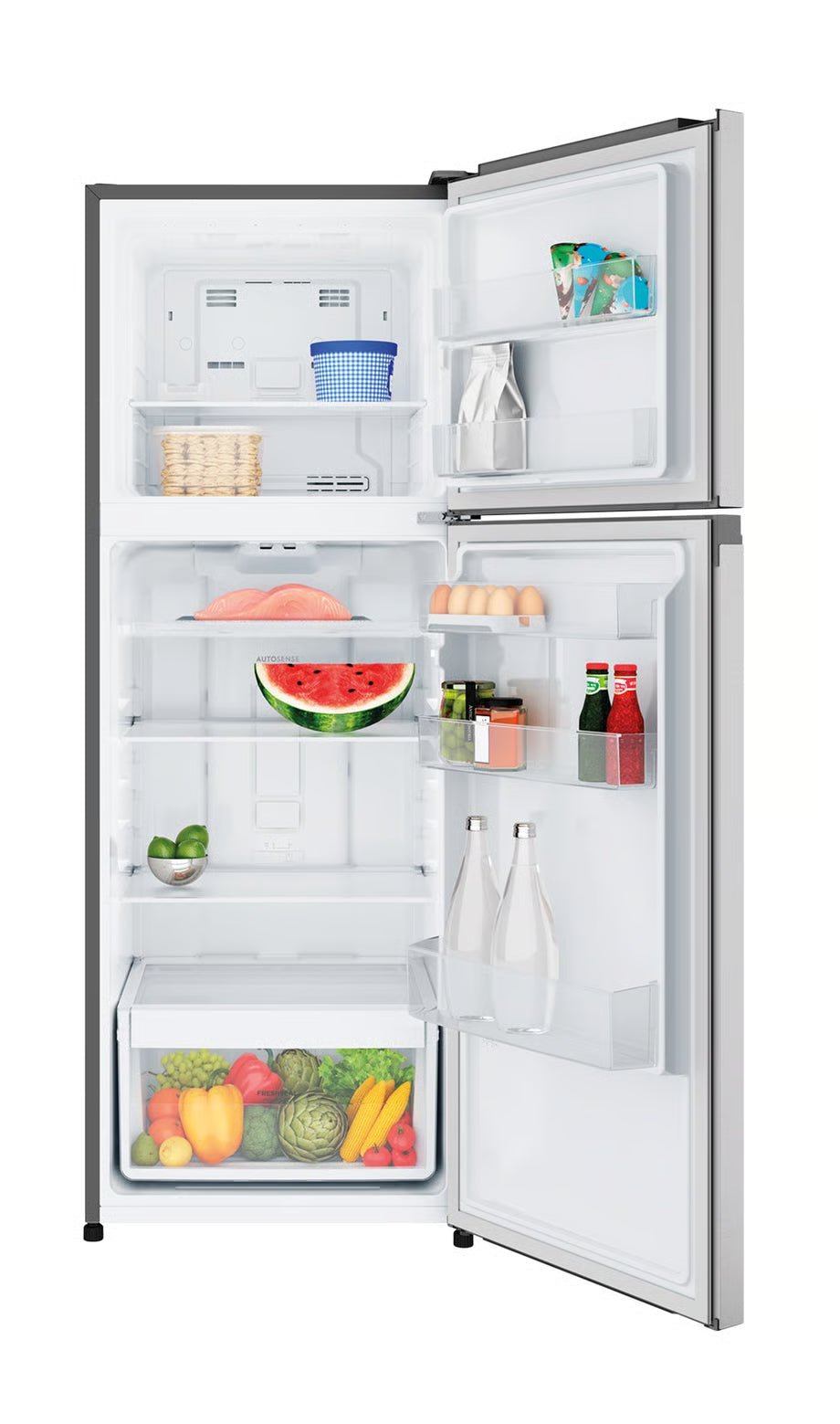 Westinghouse 312L Top Mount Fridge Freezer - Silver