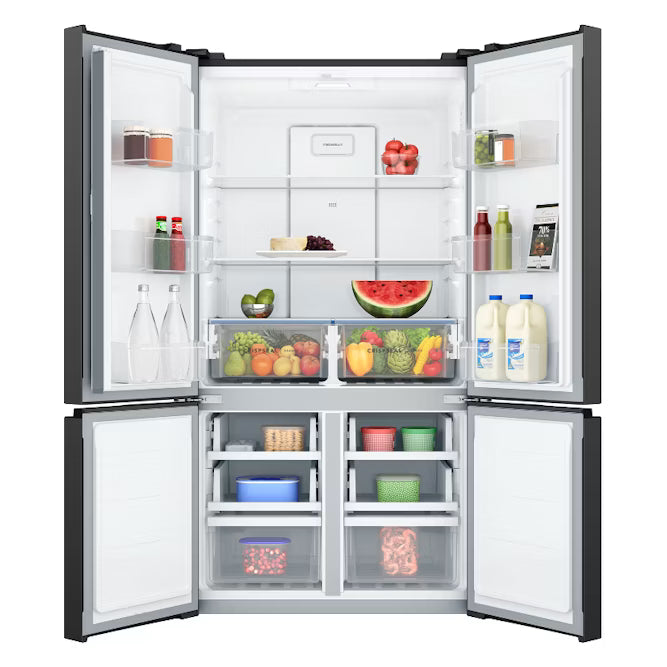 Westinghouse 541L Quad Door Fridge - Matte Black