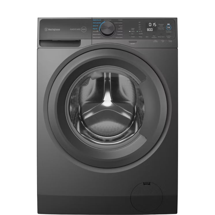 Westinghouse 9kg + 5kg Front Load Washing Machine & Dryer Combo - Grey (EasyCare 500)