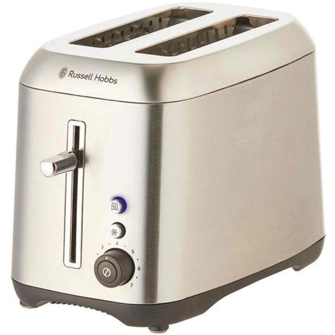 Russell Hobbs Carlton brushed stainless steel 2 slice toaster RHT82BRU