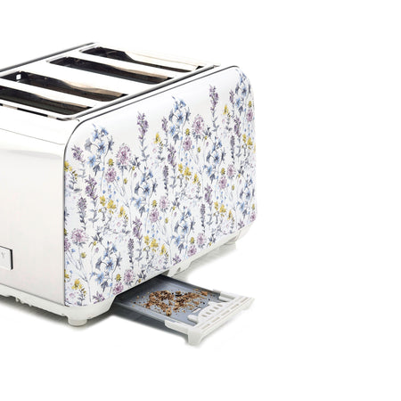 Laura Ashley Wild Meadow 4 slice toaster crumb tray feature