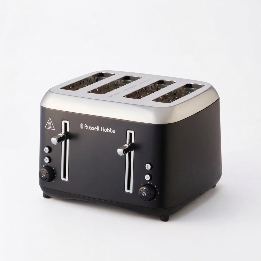 Russell Hobbs Addison 4 Slice Toaster in Matte Black RHT514BLK - view 1