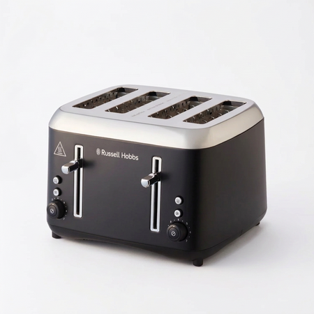 Russell Hobbs Addison 4 Slice Toaster in Matte Black RHT514BLK - view 1