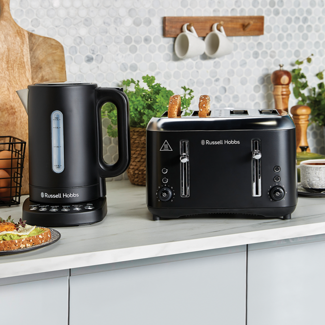 Russell Hobbs Addison 4 Slice Toaster in Matte Black RHT514BLK - view 2