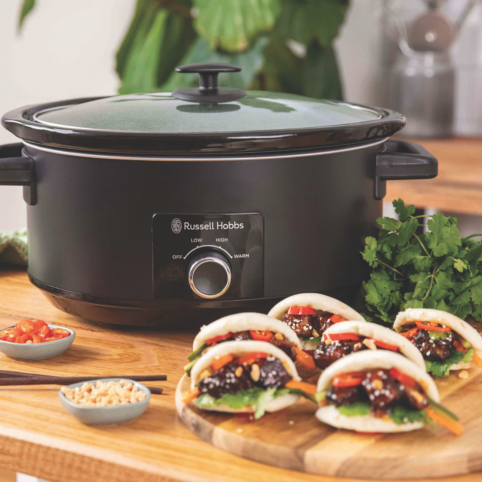 Russell Hobbs 7L slow cooker — square lifestyle photo
