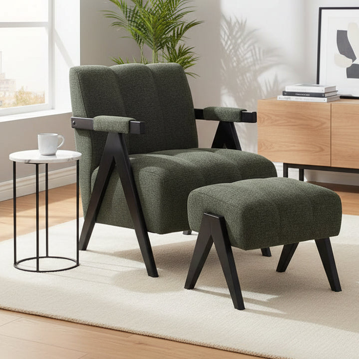 Betty Accent Chair and Stool