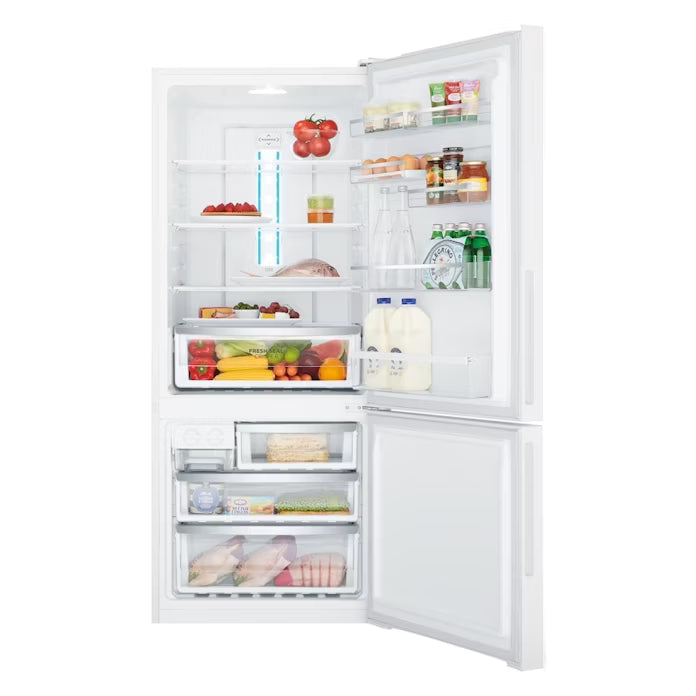 Westinghouse 425L Right Hinge Bottom Mount Fridge - White