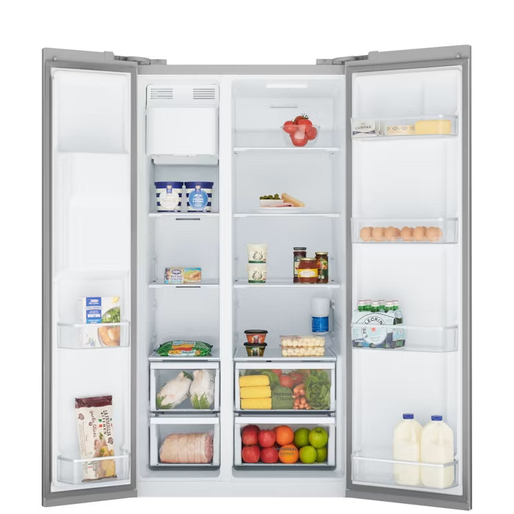 Westinghouse 596L Side by Side Fridge - Silver